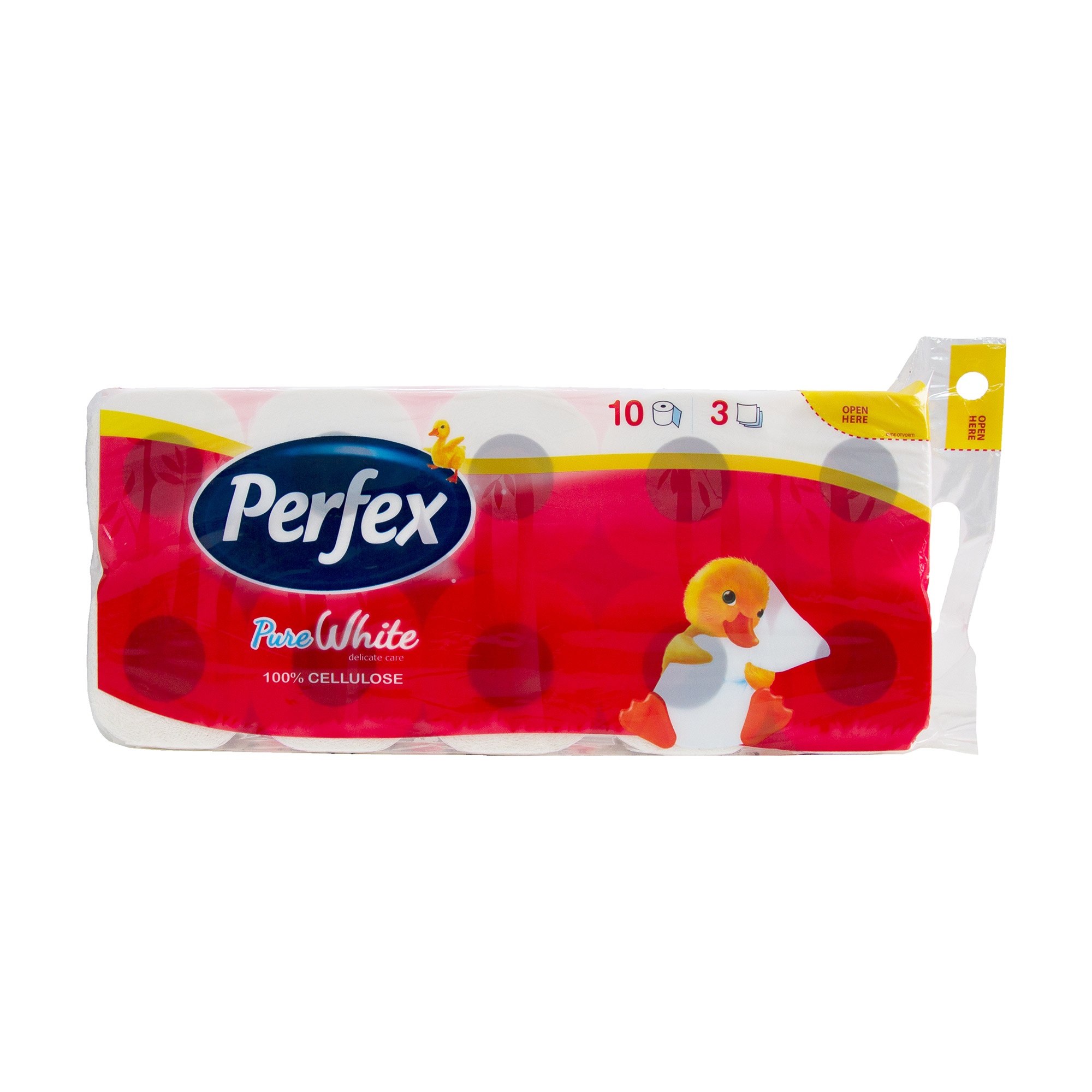 Туалетний папір Boni Perfex білий 3х-шаровий, 120 відривів, 10 шт